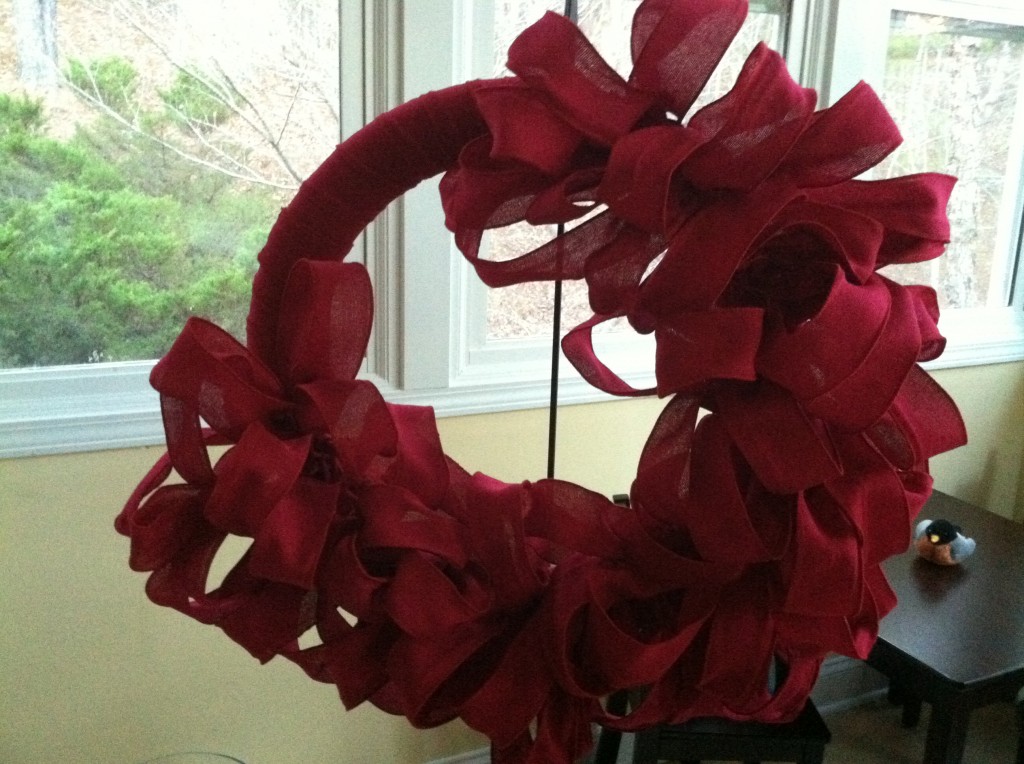 How To Make Red Burlap Wreath