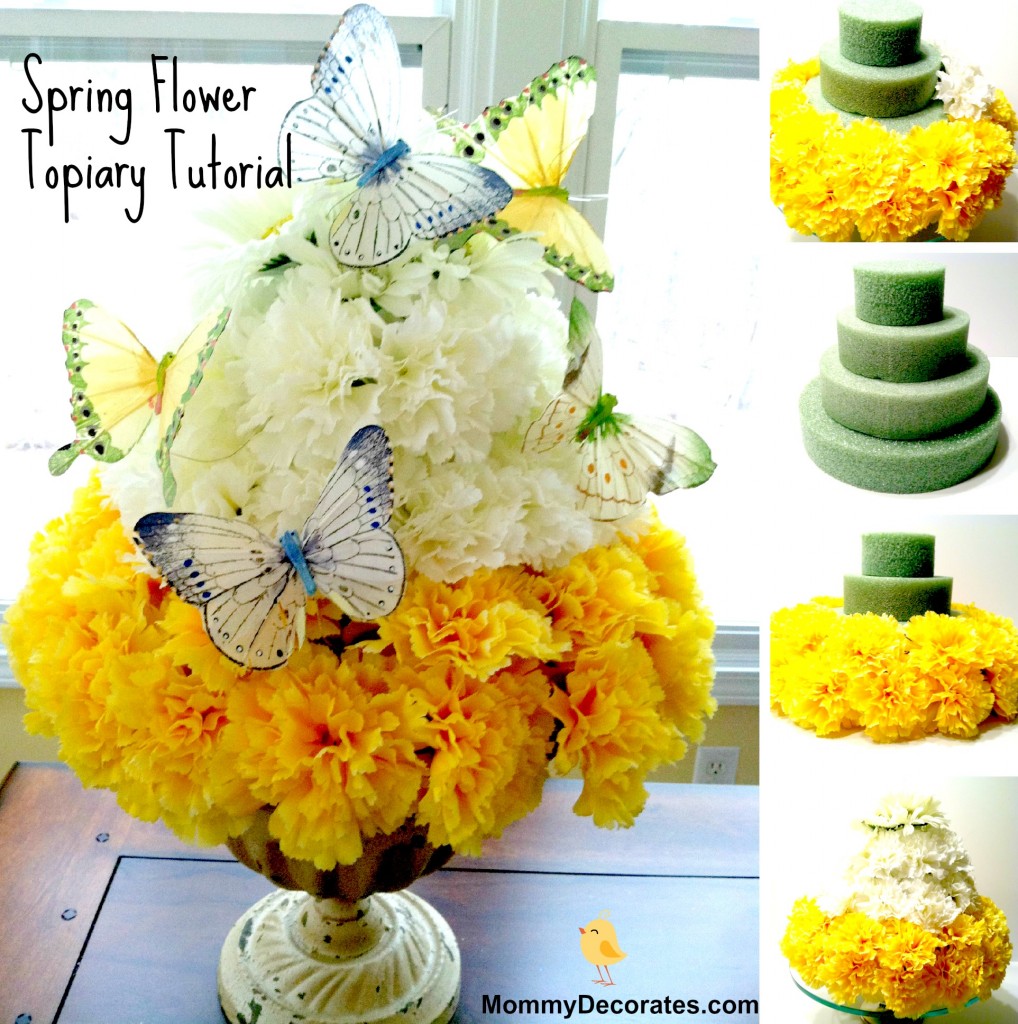 How To Make A Spring Flower Topiary