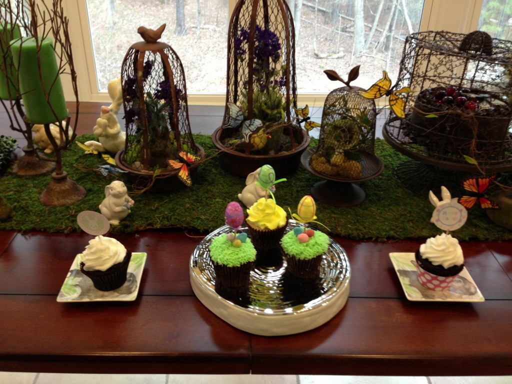 Rustic Easter Party Table Decor