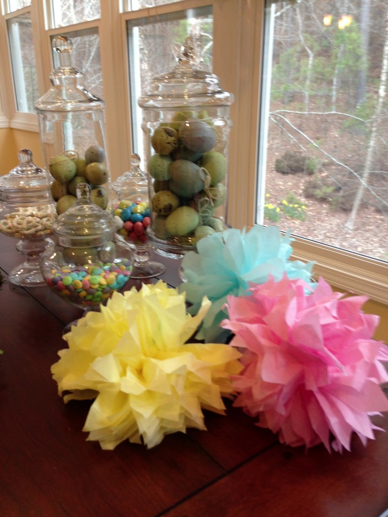 Easter Apothecary Jars - MommyDecorates.com