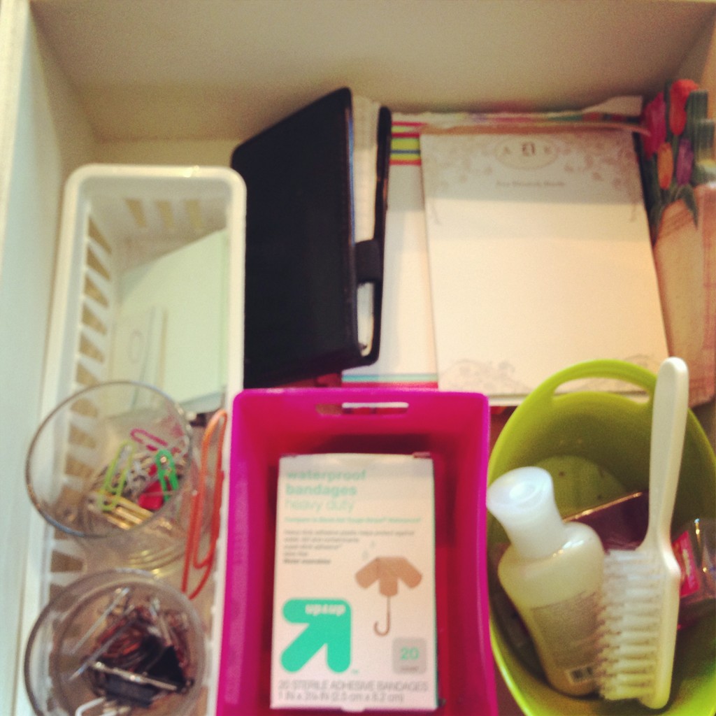 Disorganized drawer