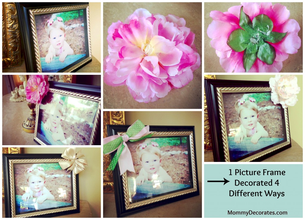 1 Picture Frame Decorated 4 Different Ways