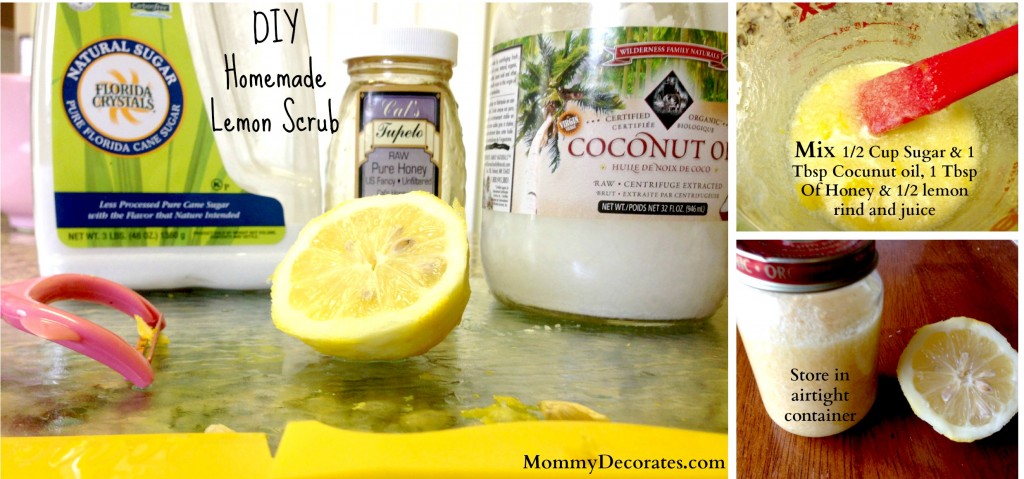 DIY Handmade Lemon Sugar Scrub