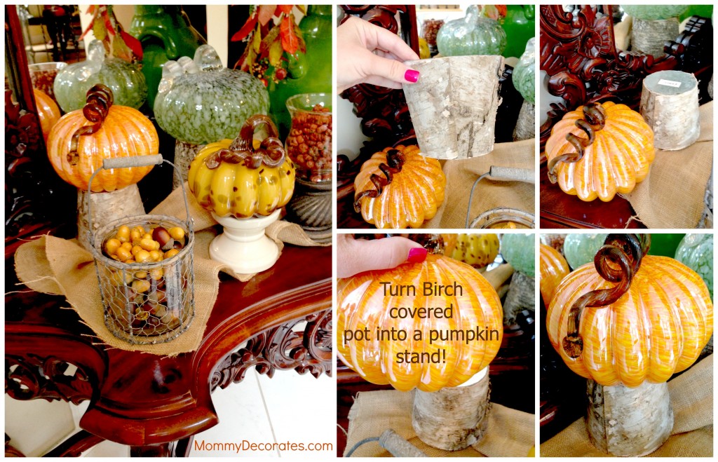 Easy Decorating With Pumpkins For FallMommyDecorates.com