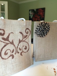 Fall Burlap Bag